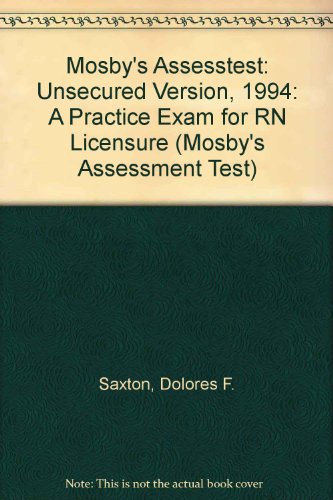 Imagen de archivo de Mosby's 1994 Assess Test a la venta por Books Puddle