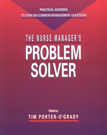 Imagen de archivo de The Nurse Manager's Problem Solver a la venta por SecondSale