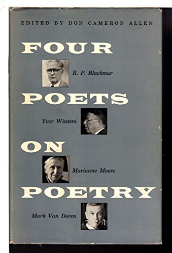 Stock image for Four Poets on Poetry for sale by Better World Books