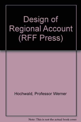 Imagen de archivo de Design of Regional Account (RFF Press) a la venta por HPB-Red