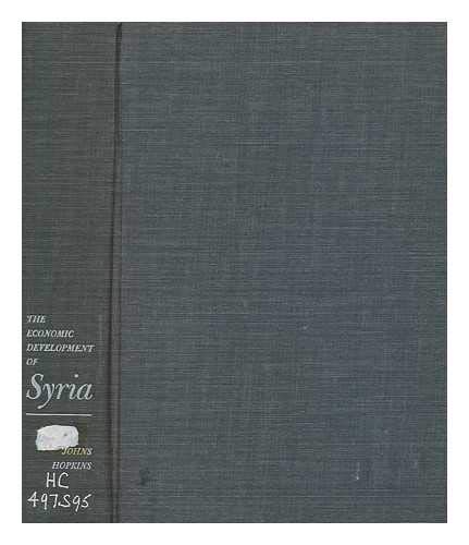 Imagen de archivo de Economic Development of Syria a la venta por Kennys Bookstore