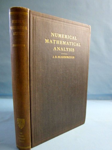 Imagen de archivo de Numerical Mathematical Analysis a la venta por ThriftBooks-Dallas