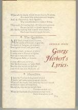 Stock image for George Herbert's Lyrics for sale by Better World Books