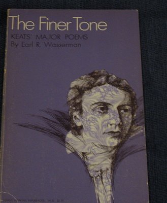 Stock image for The Finer Tone : Keats's Major Poems for sale by Better World Books