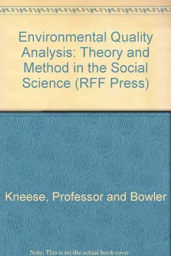 9780801813320: Environmental Quality Analysis: Theory and Method in the Social Sciences