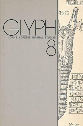 Imagen de archivo de Glyph 8, Textual Studies (Vol 8) a la venta por Orca Knowledge Systems, Inc.