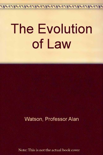 The Evolution of Law.