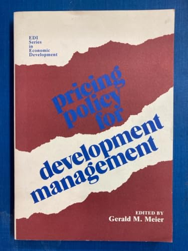 Beispielbild fr Pricing Policy for Development Management. zum Verkauf von Plurabelle Books Ltd