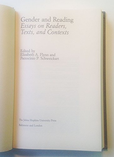 Imagen de archivo de Gender and Reading : Essays on Readers, Texts and Contexts a la venta por Better World Books