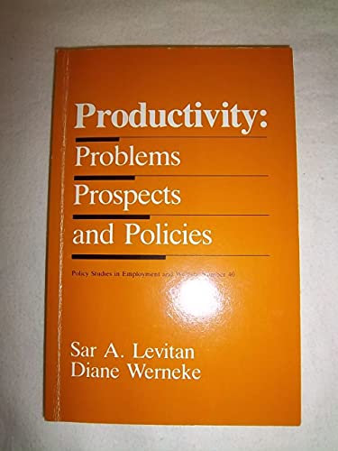 Beispielbild fr Productivity--Problems, Prospects, and Policies zum Verkauf von Defunct Books