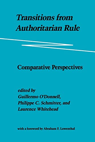 Imagen de archivo de Transitions from Authoritarian Rule Vol. 3 : Comparative Perspectives a la venta por Better World Books