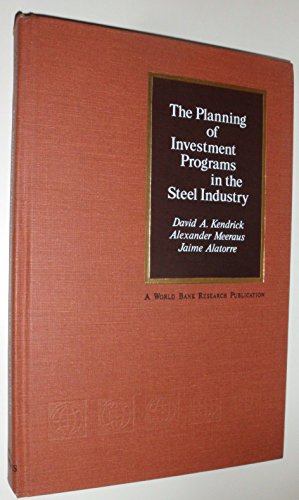 Beispielbild fr The Planning of Investment Programs in the Steel Industry zum Verkauf von Better World Books