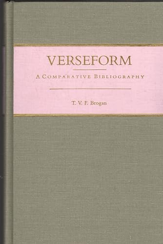 9780801833625: Verseform: A Comparative Bibliography