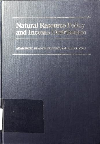 Beispielbild fr Natural Resource Policy and Income Distribution zum Verkauf von dsmbooks