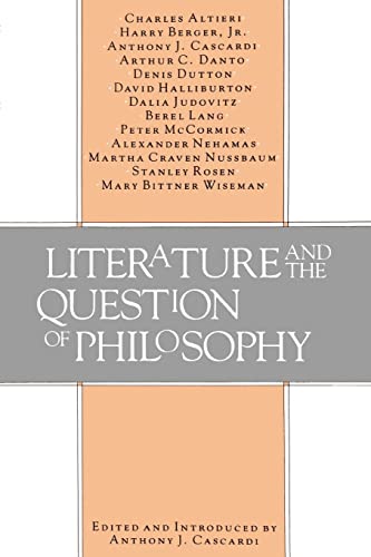 Beispielbild fr Literature and the Question of Philosophy zum Verkauf von HPB-Red