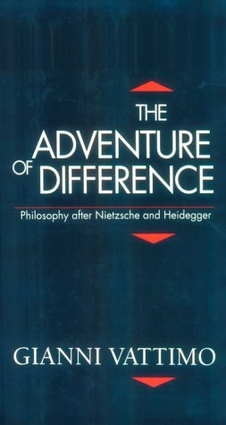 Beispielbild fr The Adventure of Difference: Philosophy after Nietzsche and Heidegger (Parallax: Re-visions of Culture and Society) zum Verkauf von HPB-Red
