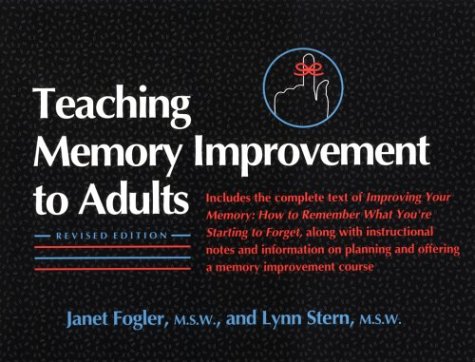 Stock image for Teaching Memory Improvement to Adults for sale by books4u31