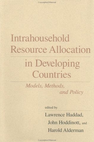 9780801855726: Intrahousehold Resource Allocation in Developing Countries: Methods, Models, and Policy (International Food Policy Research Institute)