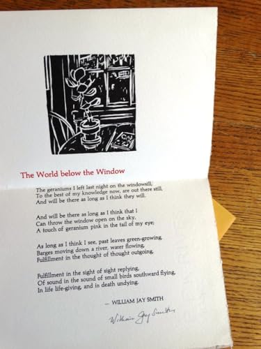 Imagen de archivo de THE WORLD BELOW THE WINDOW; Poems 1937-1997 a la venta por Second Life Books, Inc.
