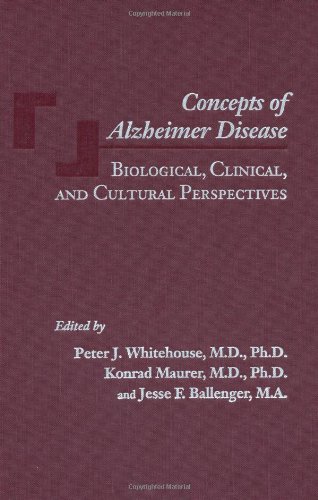 Stock image for Concepts of Alzheimer Disease: Biological, Clinical, and Cultural Perspectives (Gerontology) for sale by SecondSale