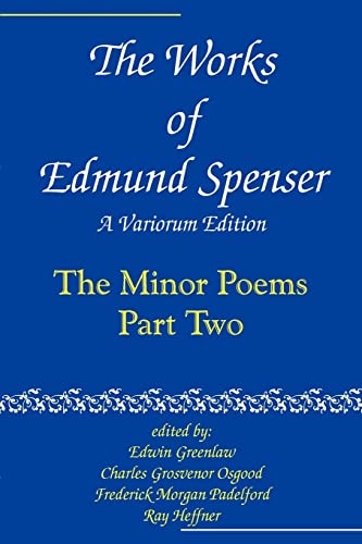 Stock image for The Works of Edmund Spenser: A Variorum Edition (Volume 8) (The Works of Edmund Spenser : A Variorum Edition, 8) for sale by HPB-Red