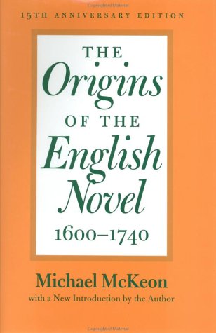 Beispielbild fr The Origins of the English Novel, 1600-1740 zum Verkauf von HPB-Red