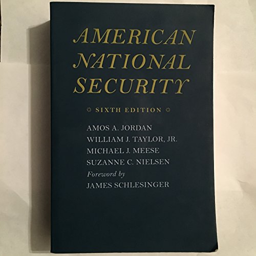 Imagen de archivo de American National Security a la venta por Better World Books