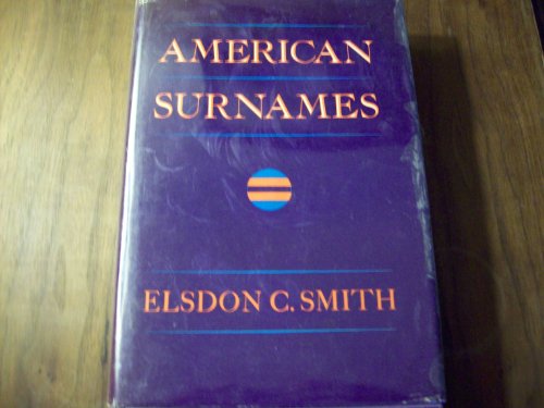 Beispielbild fr American Surnames zum Verkauf von Jenson Books Inc