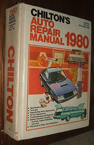 Beispielbild fr Chilton Auto Repair Manual, 1980 zum Verkauf von Better World Books