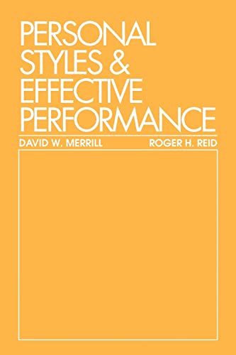 Imagen de archivo de Personal Styles & Effective Performance a la venta por Once Upon A Time Books