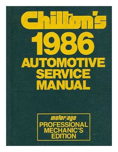 9780801973482: Chilton's 1985 Automotive Service Manual