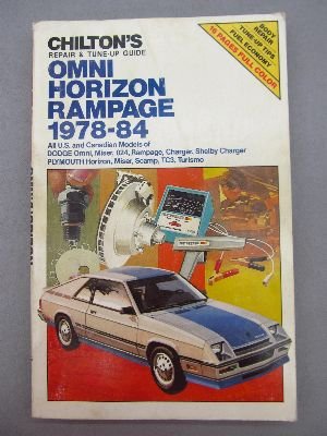 Beispielbild fr Chilton's repair & tune-up guide, Omni, Horizon, Rampage, 1978-84: All U.S. and Canadian models of Dodge Omni, Miser, 024, Rampage, Charger, Shelby . Plymouth Horizon, Miser, Scamp, TC3, Turismo zum Verkauf von Books From California