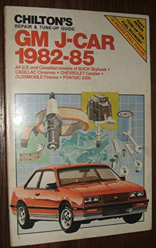 Beispielbild fr Chilton's Repair and Tune-Up Guide: Gm J-Car, 1982-85 (Chilton's Repair Manual) zum Verkauf von Wonder Book