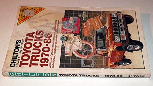 Stock image for Chilton's Repair and Tune Up Guide: Toyota Trucks, 1970-1986 (Chilton's Repair Manual) for sale by HPB-Red