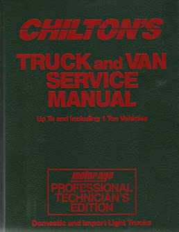 9780801976889: Chilton's Truck and Van Service Manual: Gasoline and Diesel Engines/1980-1986/Motor Age Professional Mechanic's Edition