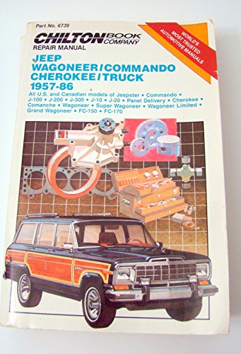 Stock image for Chilton's Repair Manual Jeep Wagoneer/Commando Cherokee/Truck 1957-86 for sale by Books of the Smoky Mountains