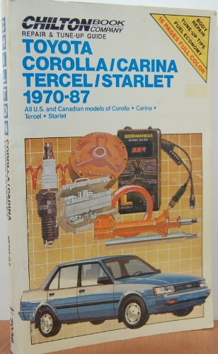 Beispielbild fr Toyota Corolla Carina, Tercel, and Star, 1970-87 (Chilton Model Specific Automotive Repair Manuals) zum Verkauf von Wonder Book