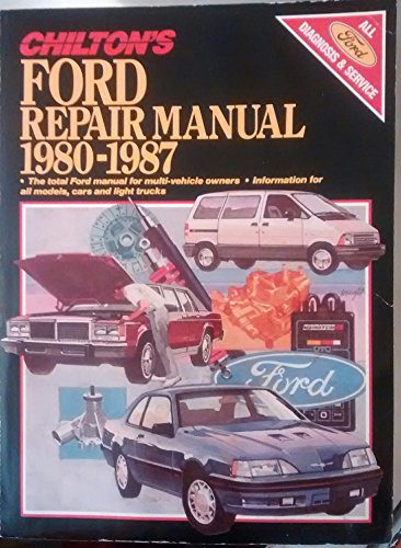 Imagen de archivo de Chilton's Ford Repair Manual, 1980-1987 a la venta por Wonder Book