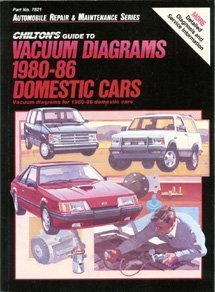 Beispielbild fr Chilton's Guide to Vacuum Diagrams 1980-86 Domestic Cars: Vacuum Diagrams for 1980-86 Domestic Cars (Automobile Repair and Maintenance Series) zum Verkauf von Wonder Book