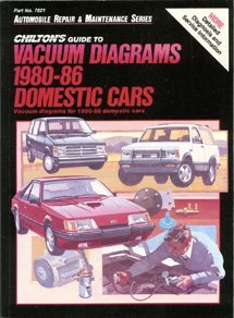 Imagen de archivo de Chilton's Guide to Vacuum Diagrams 1980-86 Domestic Cars: Vacuum Diagrams for 1980-86 Domestic Cars (Automobile Repair and Maintenance Series) a la venta por Wonder Book