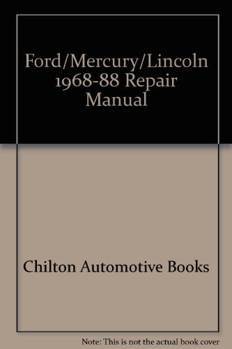 Stock image for Chilton Book Company repair manual: All U.S. and Canadian models of Ford Country Sedan, Country Squire, Crown Victoria, Custom, Custom 500, Galaxie . Lincoln Continental (through 1981), Town Car for sale by Irish Booksellers