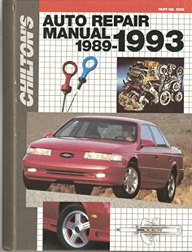 Stock image for Chilton's Auto Repair Manual, 1989-1993 (CHILTON'S AUTO SERVICE MANUAL) for sale by HPB-Diamond