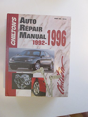 Stock image for Chilton's Auto Repair Manual 1992-1996 (CHILTON'S AUTO SERVICE MANUAL) for sale by Cronus Books