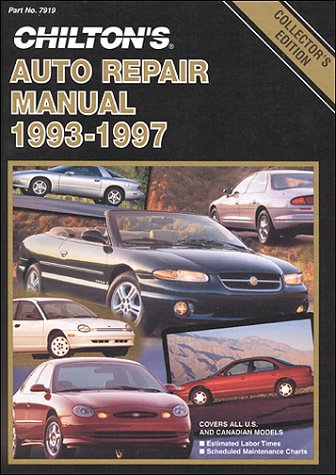 Stock image for Chilton's Auto Repair Manual, 1993-1997 for sale by Better World Books: West