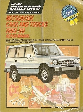 Stock image for Mitsubishi: Cars and Trucks 1983-89 (Chilton's Total Car Care Repair Manual) for sale by HPB-Emerald
