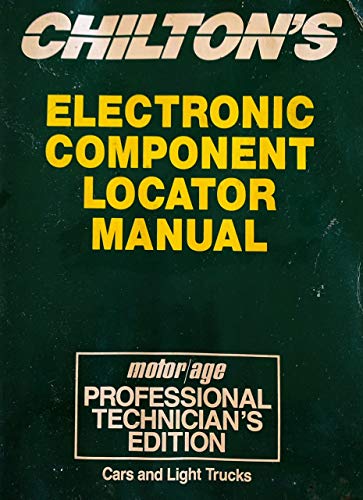 Beispielbild fr Chilton's Electronic Component Locator Manual/Motor Age Professional Mechanics Edition zum Verkauf von Half Price Books Inc.