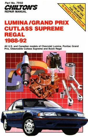 Stock image for Chilton's Repair Manual: Lumina/Grand Prix, Cutlass Supreme Regal 1988-92 for sale by ThriftBooks-Dallas