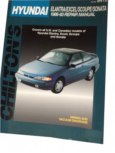 Stock image for HYUNDAI Coupes/Sedans 1986-93 Repair Manual for sale by Riverow Bookshop