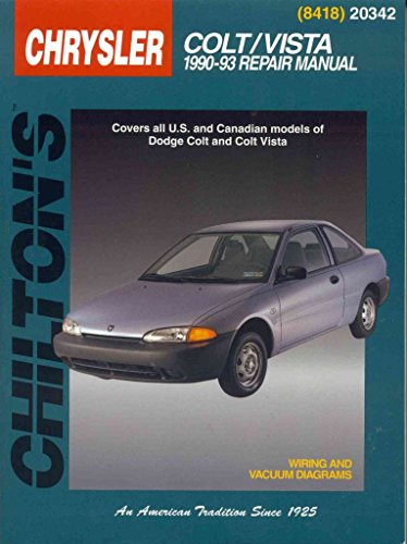 9780801984181: Dodge: Colt Vista 1990-93 (Chilton's Total Car Care Repair Manual)