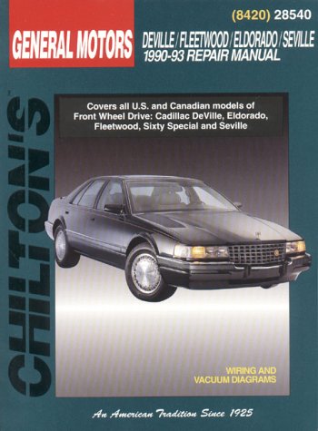 Beispielbild fr GM Deville/Fleetwood/Eldorado/Seville 1990-93 zum Verkauf von ThriftBooks-Atlanta